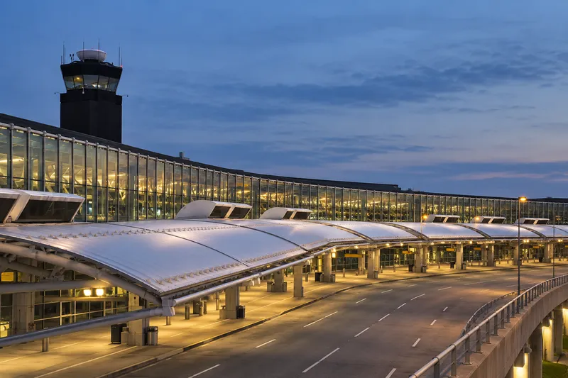 Baltimore Washington International Airport terminal canopy and tower
