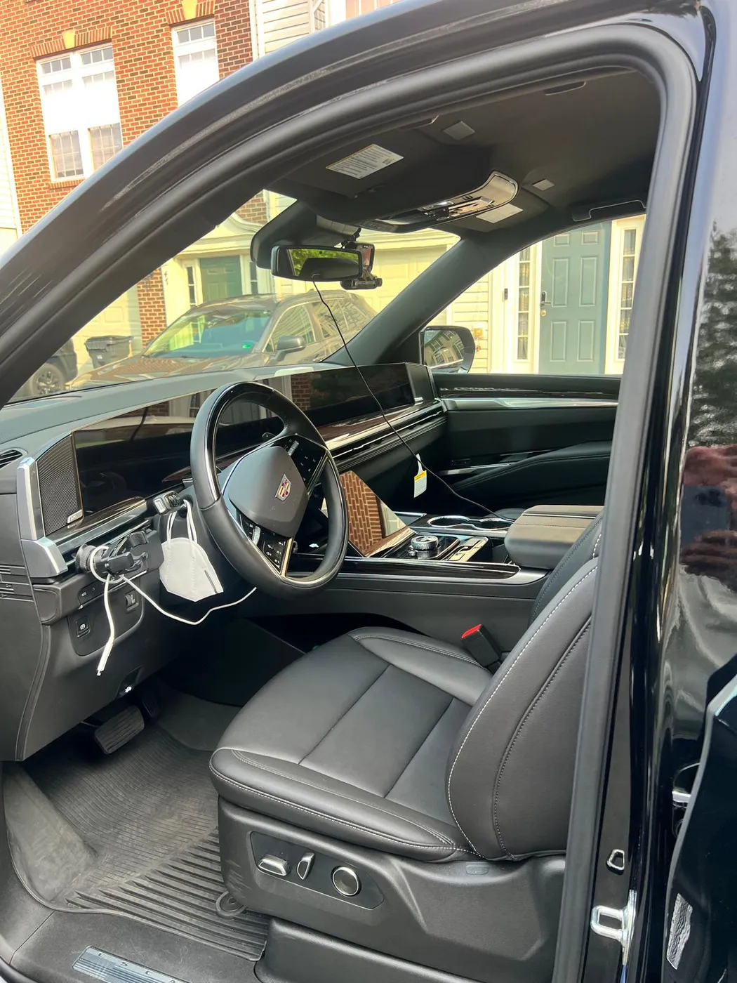 Actual client Cadillac Escalade driver seat and dashboard
