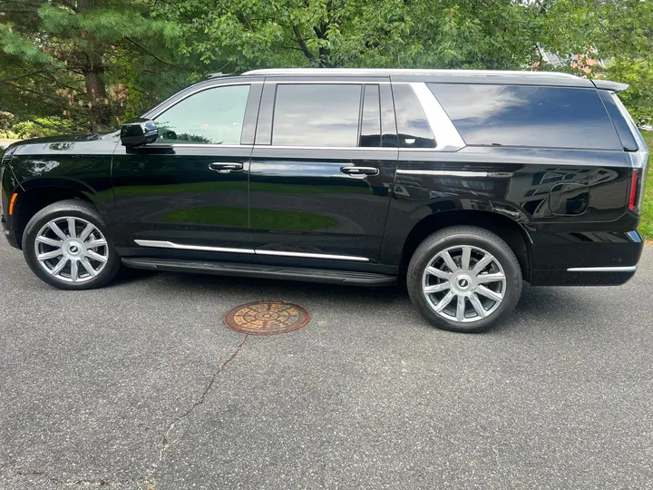 Original Cadillac Escalade photographed from the side