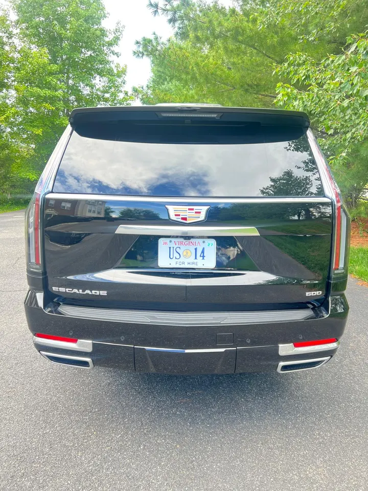 Original Cadillac Escalade closed tailgate and US 14 plate