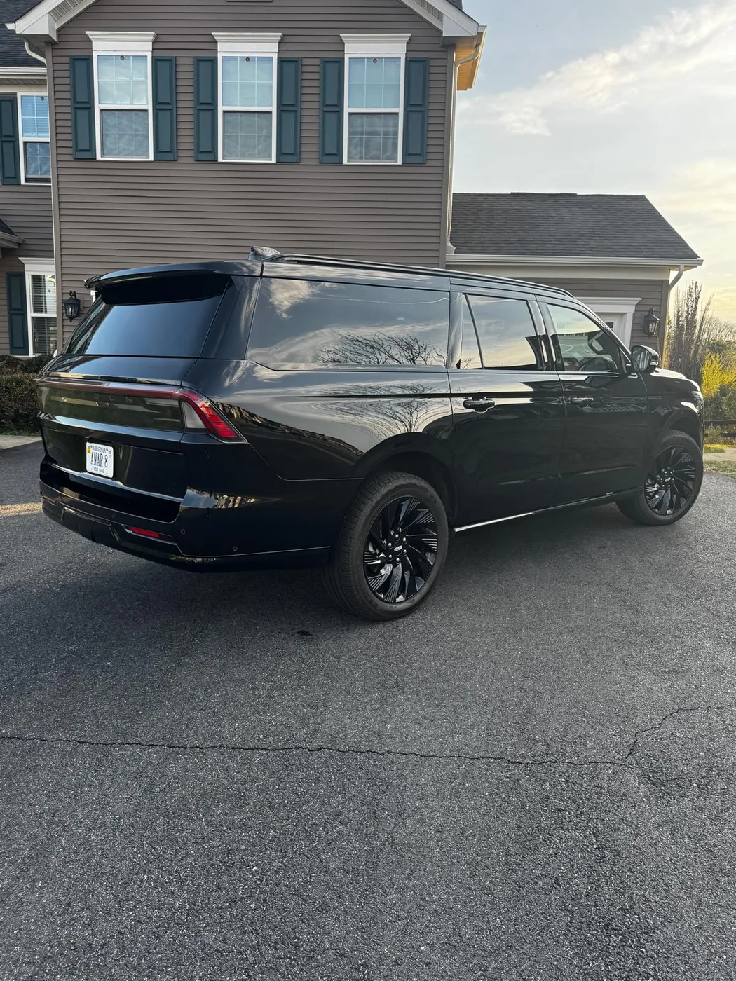 Actual client Lincoln Navigator L rear three-quarter view
